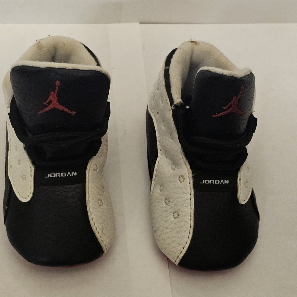 Jordan Kids Black and White Sneakers